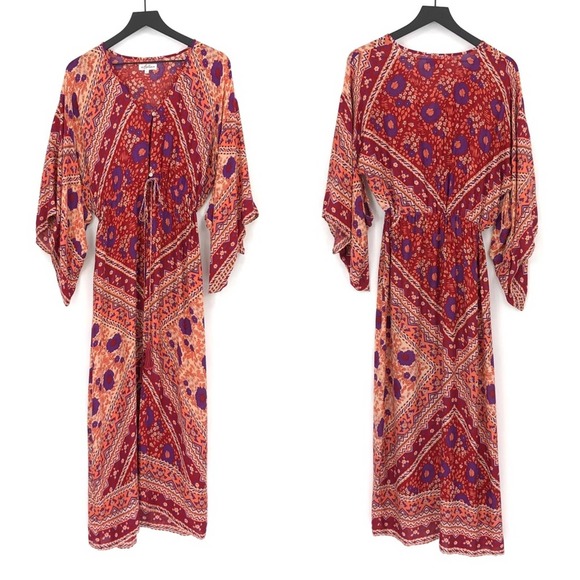Arnhem Dresses & Skirts - ARNHEM Sunbird Kimono Orange Purple Cream S